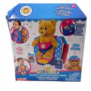 Build-A-Bear Pawfect Adventure Bear Carrier Baseball Cap 3+ Open Box